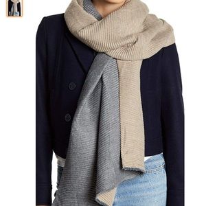 NWT 14th & Union Pleated Double Sided Scarf